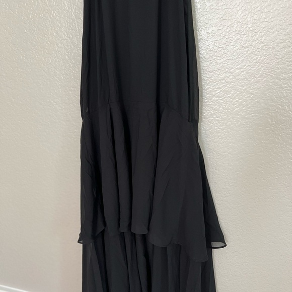 Celebrate Charm Black Tiered Cutout Maxi Dress - Picture 9 of 10